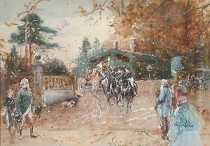 The Shooting Party Sets Off by John Axel Beer