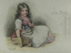 Madchen Mit Spielzeug by Wilhelm Amandus Beer