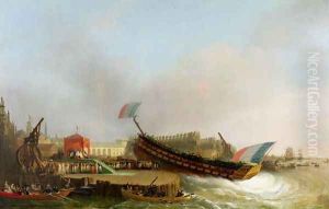 Napoleon and Marie-Louise at the Launch of 'The Friedland' at Antwerp, 2nd May 1810 by Mathieu Ignace van Bree