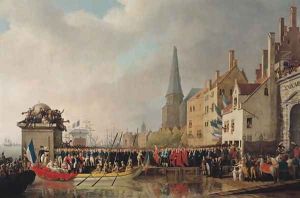 Entry of Bonaparte, as First Consul, into Antwerp on 18th July 1803, 1807 by Mathieu Ignace van Bree