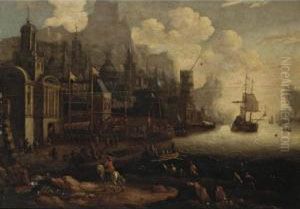 A Mediterranean Harbour Scene
