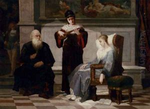 A Moment Of Comfort by Wenceslas Vacslav Brozik