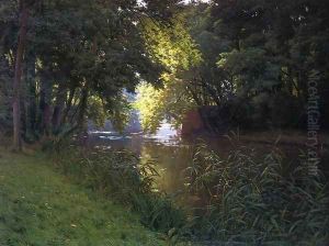 By the River by Henri Biva