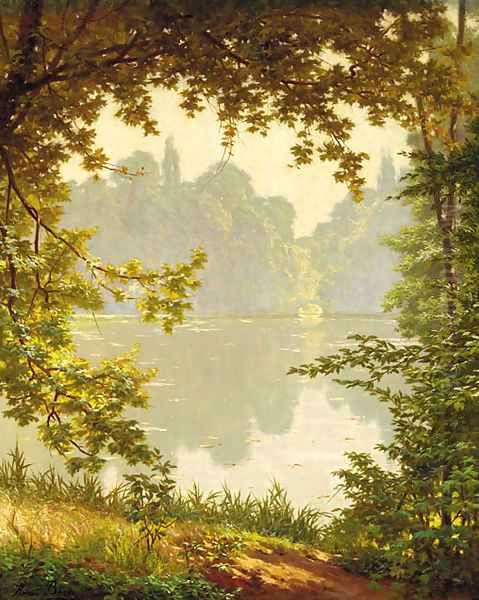 Looking out onto a lake on a summer day - view 1