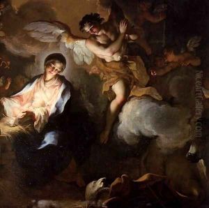 Adoration of the Shepherds (detail) 2 by Antonio Balestra
