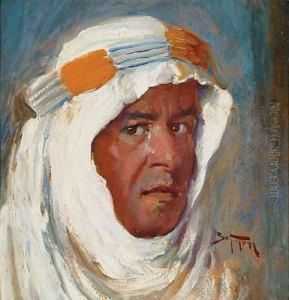 Autoportret W Stroju Arabskim by Adolf, Abraham Behrman