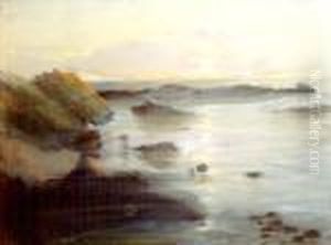 Zachod Slonca Nad Morzem by Adolf, Abraham Behrman