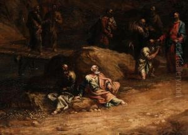 Jesus Und Apostel In Landschaft - view 1