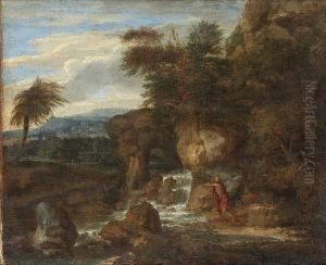 Saint Jerome In The Wilderness by Joachim-Franz Beich