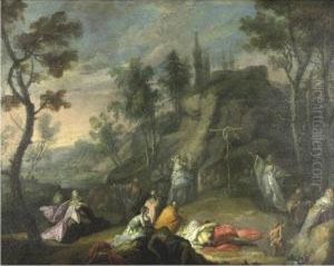 Moses And The Brazen Serpent by Joachim-Franz Beich