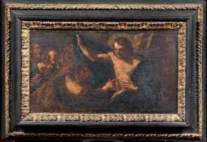 Cristo E I Viandanti Di Emmaus Lincredulita Di San Tommaso by Giovan Battista Beinaschi