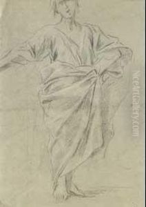 Studio Di Figura Togata, Al Verso Studi Di Piedi