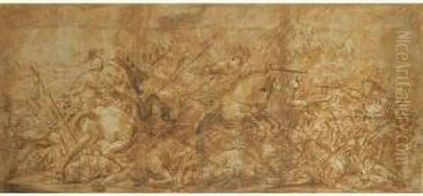Attribue A Giovanni-battista Beinaschi - La Conversion De Saint Paul - view 1