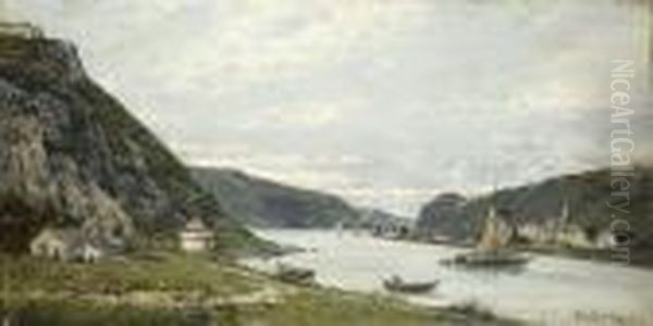 Rheinlandschaft Bei St. Goarshausen - view 1