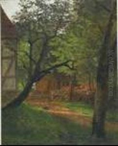 Hay Barn At Kleinenbremen,westfalica by Fritz Beinke