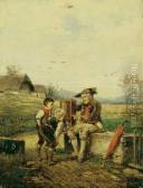 Neugierige Schulbuben. - view 1