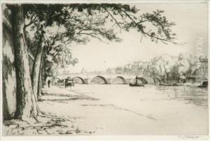 Eugene Bejot Le Pont Royal by Eugene Bejot