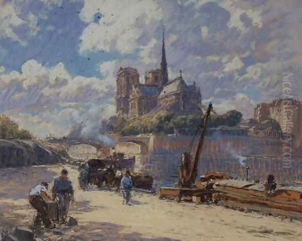 View of Notre Dame from the Seine - view 1