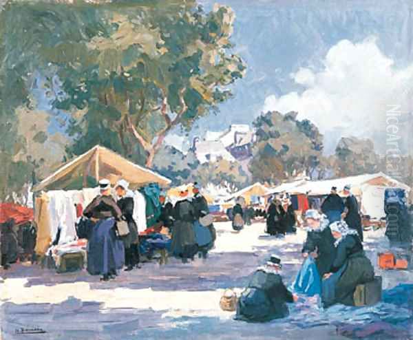 Market Day, Concarneau - view 1