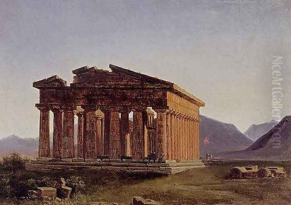 A view of the Temple of Neptune at Paestum - view 1