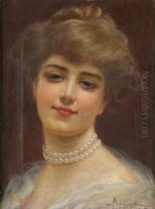 Ritratto Di Giovane Donna by Adolfo Belimbau