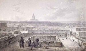 The North Side of Timbuktoo, from 'Les Voyages en Afrique' by Heinrich Barth published in 1857 The North Side of Timbuktoo, from 'Les Voyages en Afrique' by Heinrich Barth published in 1857