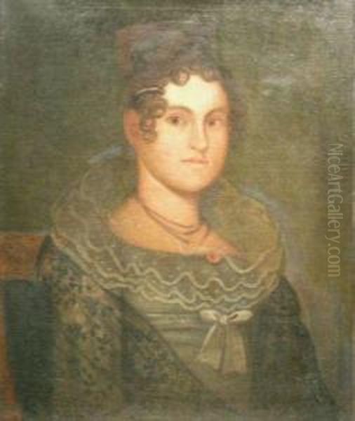 Portrait Of A Woman, Purportedly Mrs. Fogg, Wife Of Major Generalfogg - view 1