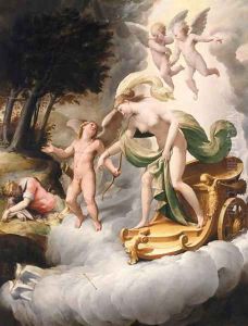 Venus Led by Cupid to Dead Adonis by Jacopo Bertoia