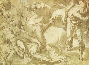 The Conversion Of Saint Paul by Jacopo Bertoia