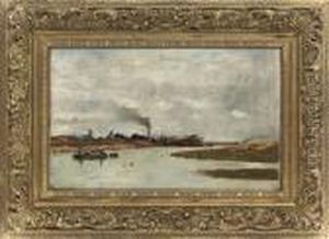 Preparing To Sail On The Norfolk Coast by Arthur George Bell