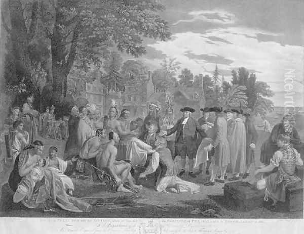 William Penn's treaty with the Indians, when he founded the province of Pennsylvania in North America, 1681, 1775 - view 1