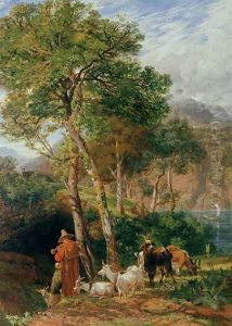 The Shores of Lake Lecco by Frederick Lee Bridell