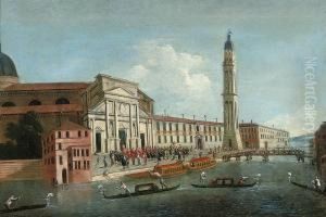 The Church Of San Pietro Di Castello, Venice, With The Arrival Ofthe Patriarch The Church Of San Pietro Di Castello, Venice, With The Arrival Ofthe Patriarch