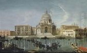 The Grand Canal With Santa Maria Della Salute, Venice The Grand Canal With Santa Maria Della Salute, Venice