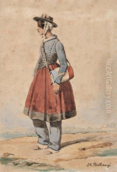Femme A La Besace Ou La Cantiniere - view 1