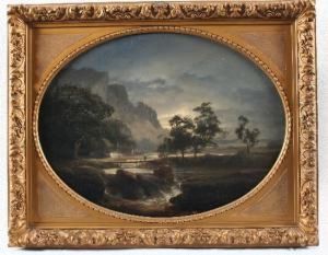 Paysage Au Clair De La Lune