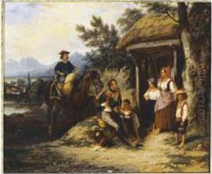 Le Repos Du Soldat by Joseph-Louis Hippolyte Bellange