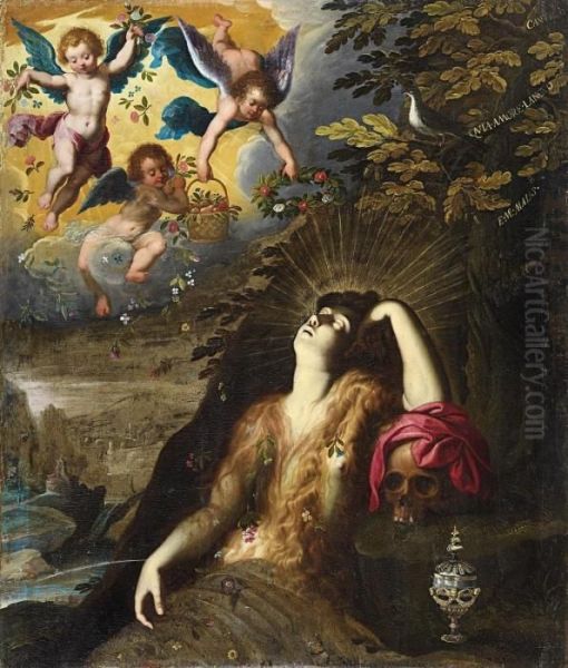 Die Hl. Maria Magdalena Mit Engeln - view 1