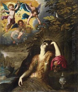 Die Hl. Maria Magdalena Mit Engeln