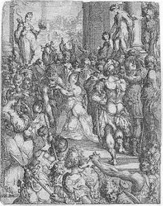 The Martyrdom Of Saint Lucy (walch 16; Griffiths &amp; Hartley 12) by Jacques Bellange