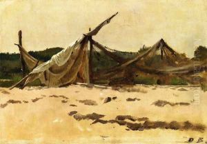Nets and Sails Drying by Dennis Miller Bunker