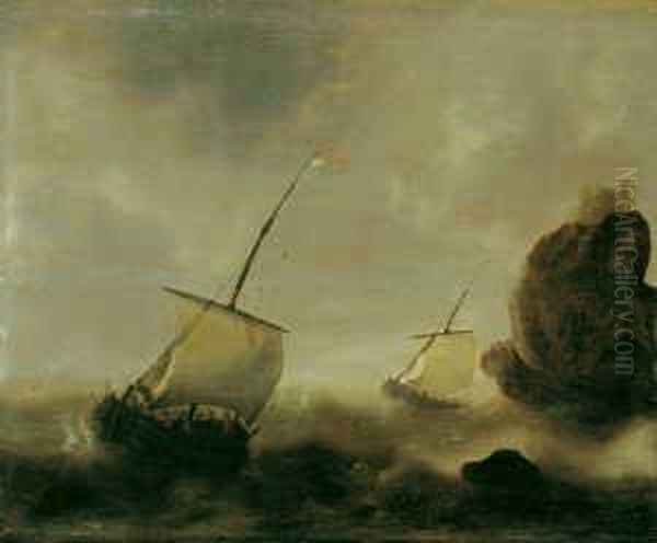 Seesturm An Felsiger Kuste. Ol
Auf Holz. H 45; B 54,5 Cm. Ein Vergleichbares Gemalde Befindet Sich Im
Herzog-anton-ulrich-museum In Braunschweig. - Bellevois Malte Seestucke
In Der Art Von J. Porcellis Und S. De Vlieger. W. Bernt Schreibt Uber
Ihn - view 1