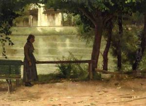 On the Banks of the Oise by Dennis Miller Bunker