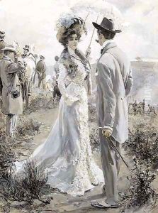 Elegant society by Oscar Bluhm