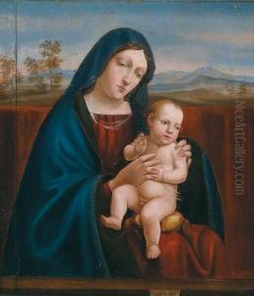 Madonna Con Bambino Con Paesaggio Sullo Sfondo - view 1