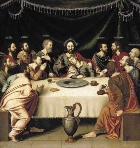 The Last Supper 1570s by Fray Nicolas BORRAS