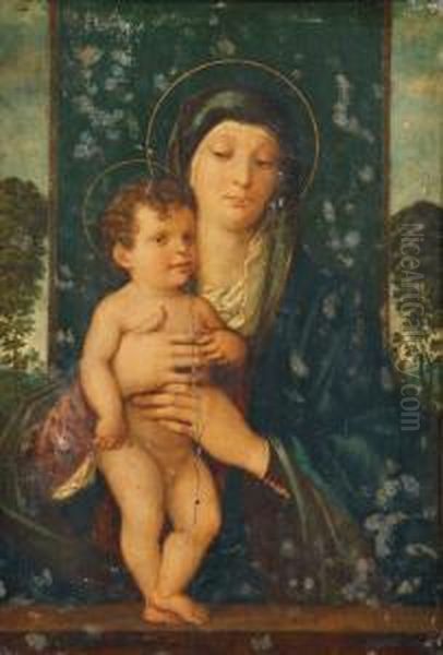 The Madonna And Child Enthroned In A Landscape - view 1