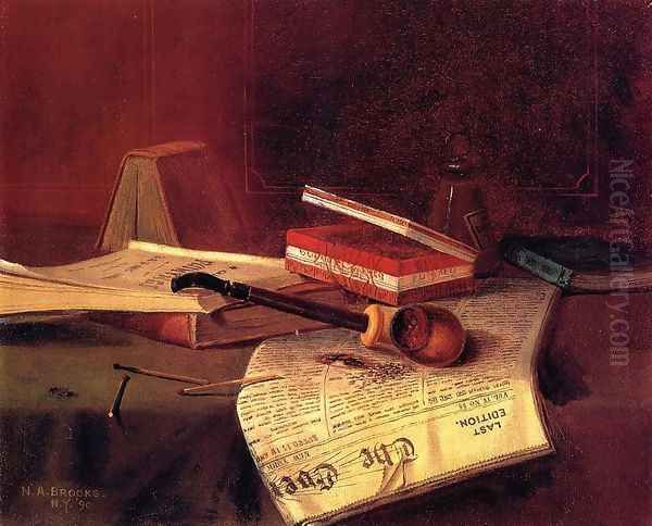 Still Life with Pipe, Tobacco and Matches - view 1