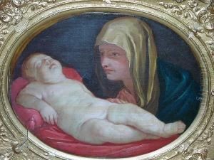 The Madonna And Sleeping Child by Giovanni Bellini