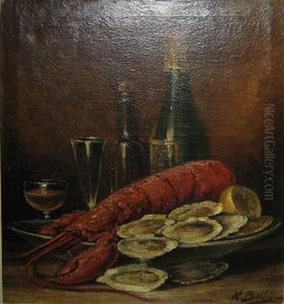 Stilleven Met Kreeft En Oesters - view 1